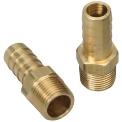 Anschlußnippel Benzin-Öl - Fitting  3/8 NPT auf  1/2 Schlauch 0°